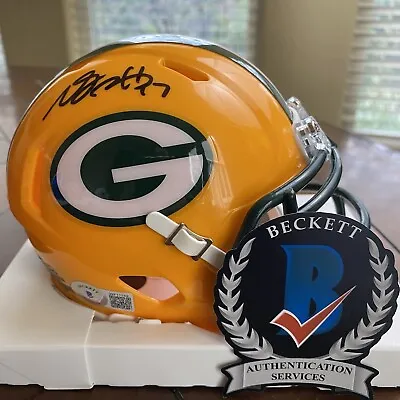 Davante Adams Autographed Signed Green Bay Packers Mini Helmet Beckett • $89.99