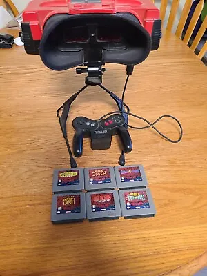 Virtual Boy Console With Controller & Stand. Tested & Working With 6 Games • $550