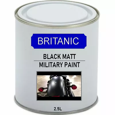 Military Vehicle Paint. Matt Finish - Black  2.5litres. • £32