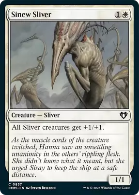 MTG Sinew Sliver [Commander Masters Near Mint] • £1.60