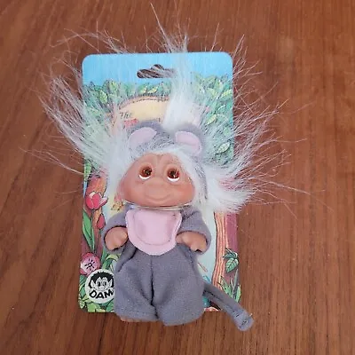 1985 SQUEEK THE MOUSE  3  Dam Norfin Troll Doll Wildlife Series On Card 50520 • $29.99