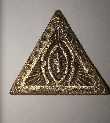 Masonic Vintage Pendant 112 Year Old Traveling Triangle One Of A Kind • $399.99