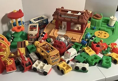 Vintage Little People McDonalds Drive Thru Playset And Lot Of Other Fisher Price • $95