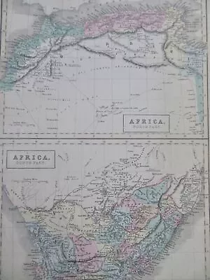 North & South Africa Cape Colony Boer Republics Morocco Egypt C. 1850 Map • $52