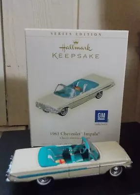 Vintage Hallmark 2006 Classic Am. Car 1961 Chevy Impala 16th. NOS Boxed • $14.99