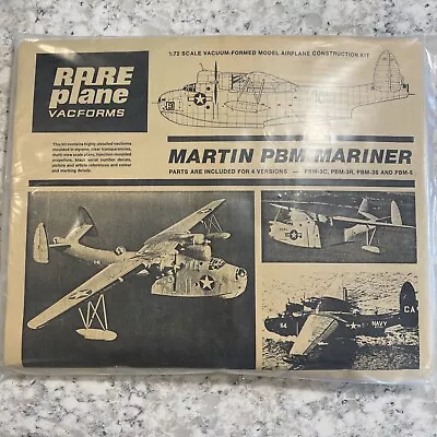 Rare Plane Vacforms MARTIN PBM MARINER 1/72 Model Vacuform Kit UNBUILT • $75