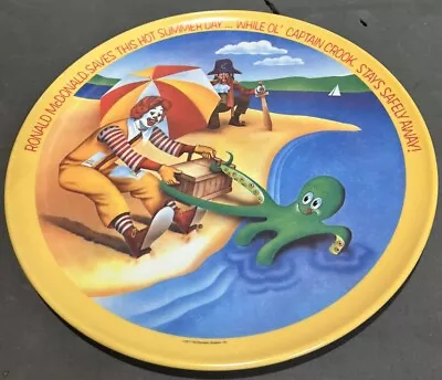 Ronald McDonald Vintage 1977 Saves This Hot Summer Day 10  Collector's Plate. • $9.99