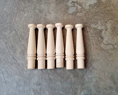 $7.75 • Buy Dollhouse Miniature Spindles Wood For Building Urn Style X6 1:12 Scale 2  Long