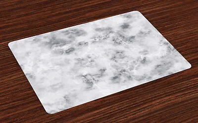 £14.99 • Buy Marble Place Mats Set Of 4 Granite Stormy Details