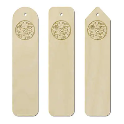 3 X 'Japanese Blossom' Birch Bookmarks (BK00000770) • £5.99