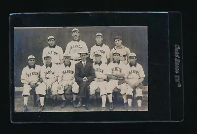 1906 Real Photo Rppc Post Card Barton MN Minn Baseball Team Beauty Eye Appeal  • $40