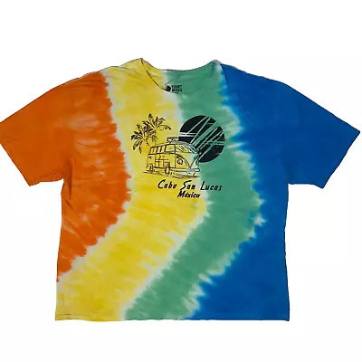 Cabo San Lucas Volkswagen Van Vacation Rainbow Tie-Dye Tshirt - 2XL • $7