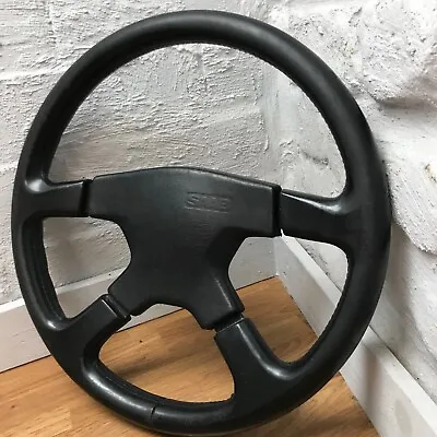 Genuine Momo 380mm Black Leather Steering Wheel. With Saab Horn Pad. 99 900. 14B • $482.64