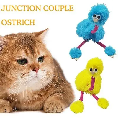 Pull String Hand Puppet Ostrich Toy Cute Muppet Doll For-Children Activity N5Q0 • £6.52