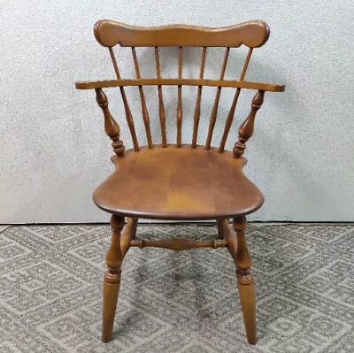 ETHAN ALLEN Baumritter Nutmeg Maple Comb Back Accent Dining Chair Replacement  • $350