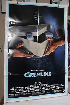 1984 Gremlins Original 27x41 Movie Poster One Sheet 840040 Excellent • $65
