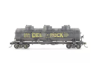 HO Athearn Deep Rock Oil Corporation 40ft Triple-Dome Tank Car Weathered KD • $9.99