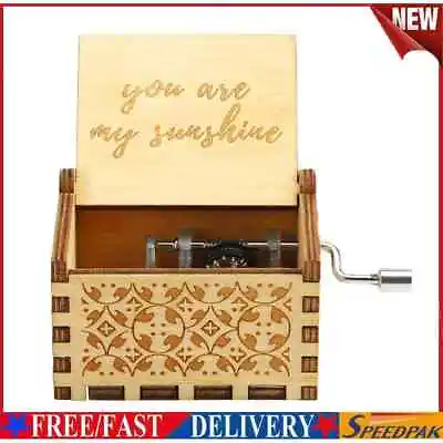 £4.69 • Buy Vintage Retro Wood Music Box You Are My Sunshine Hand Cranked Musical Case  #F