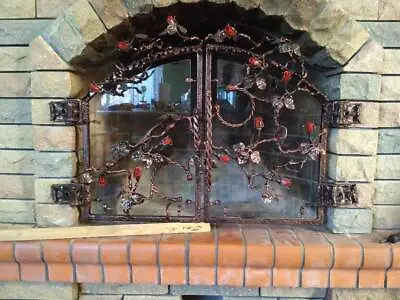 Fireplace Screen Fireplace Decor Fireplace Grate Heater Grate Fireplace • $897