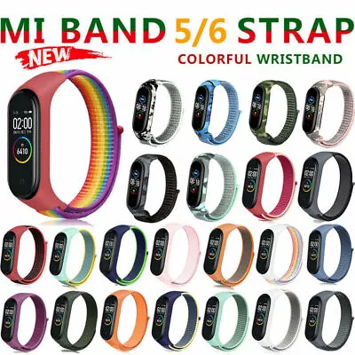 For Xiaomi Mi Band 5 6 Fitness Bracelet Wristband Watch Strap Replacement • £3.53