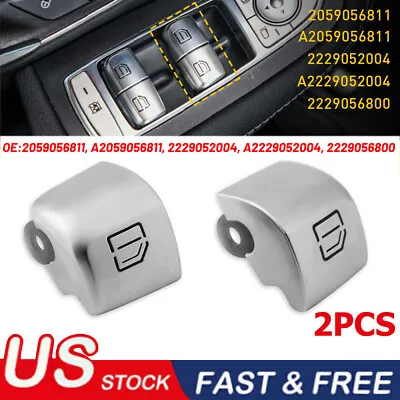 For Mercedes C300 C63 C350 GLC300 C-Class Window Switch Repiar Caps BUTTONS USA • $11.99