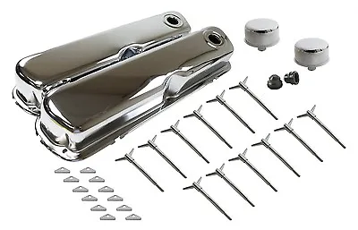 Chrome Dress Up Kit SB Ford 289 302 351W Valve Covers Mustang 5.0L Kit Complete • $59.95