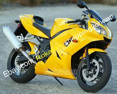 $519 • Buy For Triumph Daytona 600 650 2003 2004 2005 Yellow Aftermarket Motorcycle Fairing