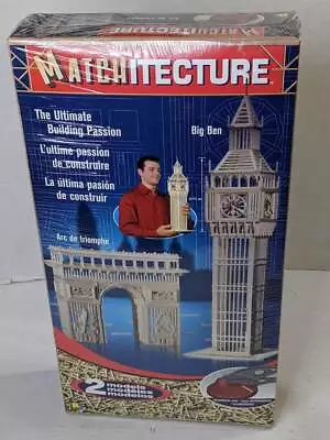 Matchitecture 2 Models Big Ben & Arc De Triomphe Wood Model Kit 6690 NEW Sealed • $43.90