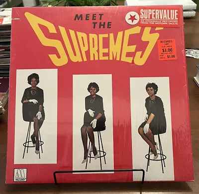 Meet The Supremes Lp In Shrink Motown M5-223V1 Clean Soul Funk Inner Stool Cover • $99.99