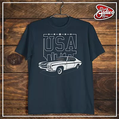 Chevrolet Chevelle Malibu SS T-shirt Gifts For Him Shirt Fathers Day Gift Tee • $17.96