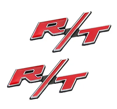 2pack OEM RED RT R/T Emblems Fits Challenger Charger Chrysler RT R/T Chrome • $15.19