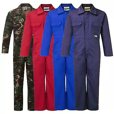 New Kids Childs Childrens Boys & Girls Boilersuit Overalls Coverall Boiler Suit • £13.25