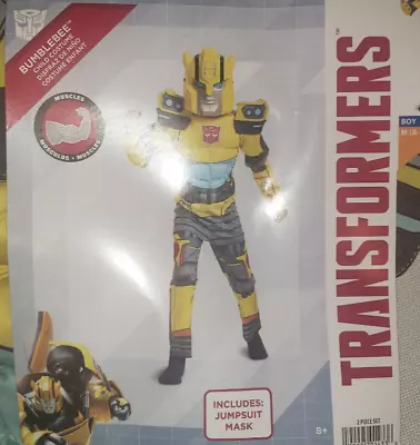 $24.99 • Buy Boy's Disguise Transformers Bumblebee Halloween Costume Outfit Sz M (8-10)