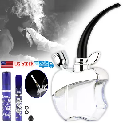 2024 Mini Portable Hookah Set Smoking Pipe Shisha Water Bong Pipe Silver • $13.99