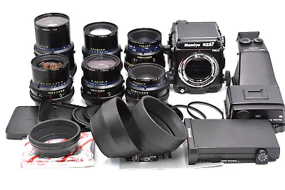 [MINT] Mamiya RZ67 Pro II Sekor Z  6lens Set W/ 120 Film Back X2 More From JAPAN • $3984.99