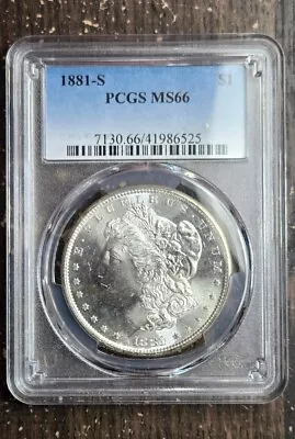 1881-S Morgan Silver Dollar - MS66 - PCGS! • $325