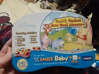 $7 • Buy V Smile Baby Vtech Disney Poohs Hundred Acre Wood Adventure Game Learning Music