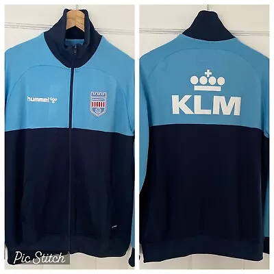 £44.99 • Buy BRENTFORD Large HUMMEL 90’s 80’s KLM Drill Training Retro Vintage Jacket L Men’s
