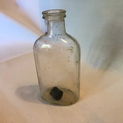 Antique Mrs Stewart's Bluing Bottle Clear Glass Raised Lettering - 5   • $9.99