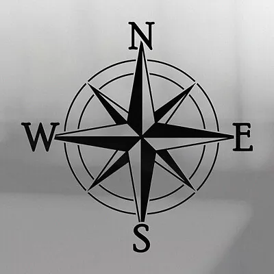 COMPASS Sticker 135mm Vinyl Decal For Car Caravan Bumper Camper • $8