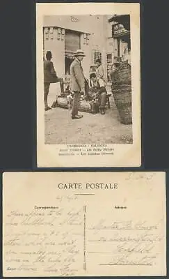 Greece OAS 1918 Postcard Macedonia Salonica Small Traders Bootblacks Shoeshiners • £17.99