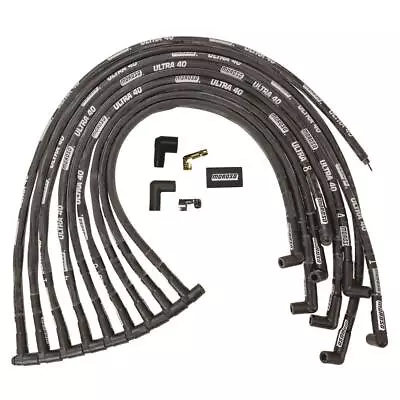 Moroso 73820 Wire Set Ultra 40 Sleeved BBC HEI 90 Deg Black • $233.99