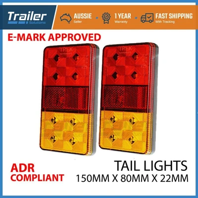 $24.95 • Buy 2x LED TRAILER LIGHTS TAIL LAMP STOP INDICATOR 12V VOLT 4WD 4X4 CAMPER UTE