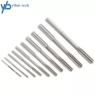 10Pcs Machine Reamer SetHSS H7 Straight Flute Chucking Reamer Milling Cutter • $25.01