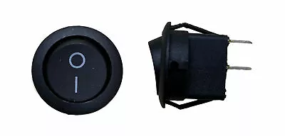 2 X AC 6A 250V 13A 125V SPST On/Off 2 Position Mini Round Boat Etc Rocker Switch • $6.25