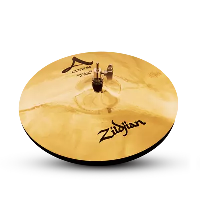 Zildjian A20510 14  A Custom Hi Hat Pair Brilliant Drumset Cymbals - Used • $329.99