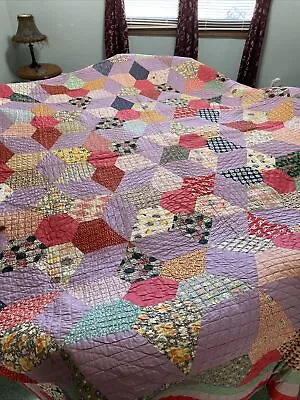 Hand Stitched Quilt 86”X 96” • $500