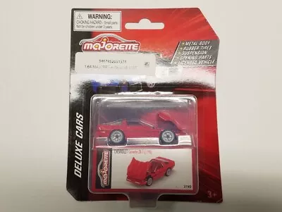 🔥Majorette Deluxe Cars Chevrolet Corvette ZR-1 (1990) Red 279D Die-Cast 1/64 • $11.49