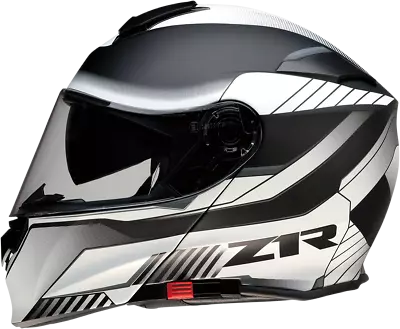 Z1R Scythe Black White Modular Fullface Motorcycle Riding Street Racing Helmet • $159.95
