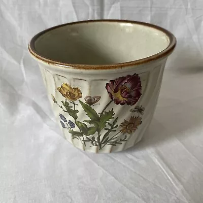 £6.99 • Buy Vintage 1980s Grayshott Pottery Fluted Spirals Studio Pottery Planter Pot FLORAL